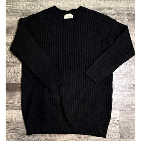 Denim & Supply Ralph Lauren VTG Black Wool Blend SweaterUnisex S‎ Oversized